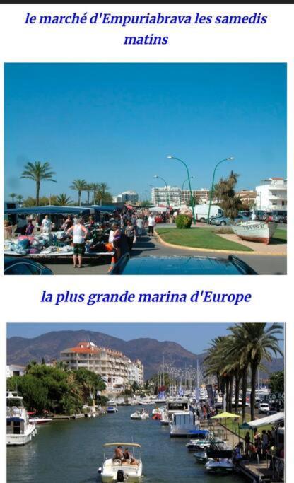 Le Canola Empuriabrava Port - 45M2 - Vue Piscine - Plage Centrale 500M- Parking Prive Gratuit Exteriör bild